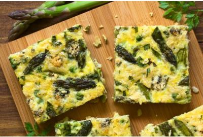 Frittata groene asperges feta