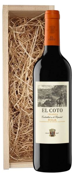 El Coto Crianza Rioja in houten kist