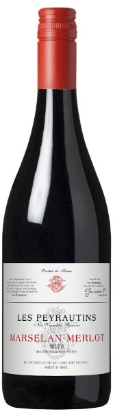 Les Peyrautins Nos Vignobles Reserves Marselan Merlot Pays d'Oc IGP