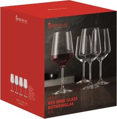 Spiegelay Style rode wijnglazen in doos
