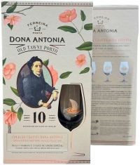 Ferreira Dona Antonia 10 years Old Tawny Porto in giftbox met portglas